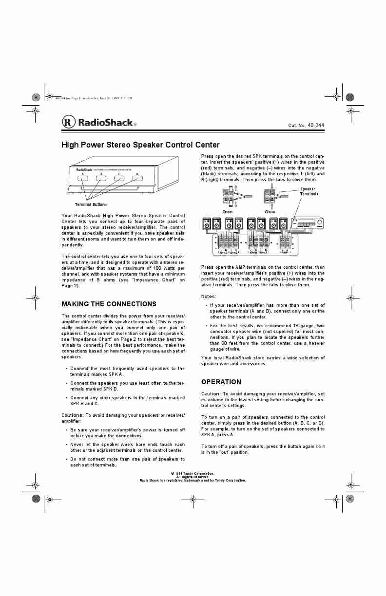 Radio Shack Portable Speaker 40-244-page_pdf